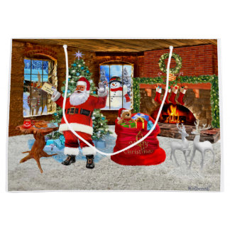 Frohe Weihnachten von Santa Große Geschenktüte