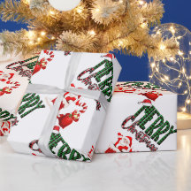 Frohe Weihnachten von Santa- Mattes Geschenkpapier