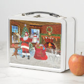 Frohe Weihnachten von Santa Metall Brotdose (Beispiel)