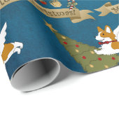 Frohe Weihnachten von Santa Paws! Geschenkpapier (Rolleneckpunkt)