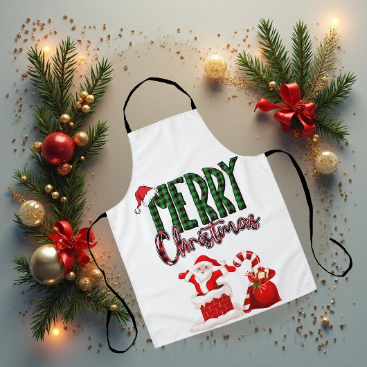 Frohe Weihnachten von Santa - Schürze