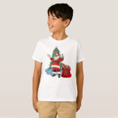 Frohe Weihnachten von Santa T-Shirt (Vorne ganz)