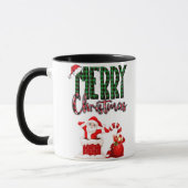 Frohe Weihnachten von Santa - Tasse (Links)