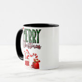 Frohe Weihnachten von Santa - Tasse (Vorderseite Links)