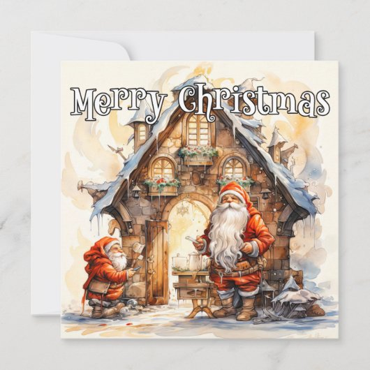 Frohe Weihnachten von Santas Werkstatt (Vorderseite)