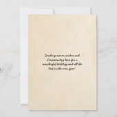 Frohe Weihnachten von Savannah Kathedrale St. John (Rückseite)