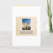 Frohe Weihnachten von Savannah Kathedrale St. John (Rückseite)