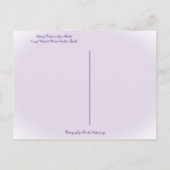 Frohe Weihnachten von Sunny Florida Purple Blumen Postkarte (Rückseite)