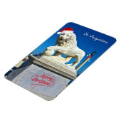Frohe Weihnachten von Sunny St Augustine Florida Magnet (Linke Seite)