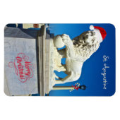 Frohe Weihnachten von Sunny St Augustine Florida Magnet (Horizontal)