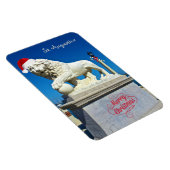 Frohe Weihnachten von Sunny St Augustine Florida Magnet (Rechte Seite)