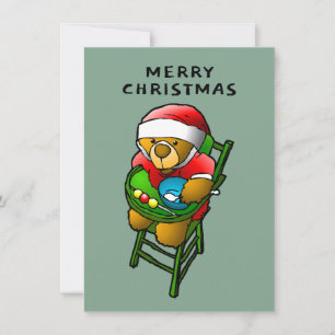 Frohe Weihnachten von Teddybär-Karte