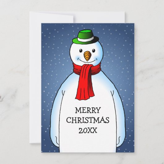 Frohe Weihnachten von The Happy Snowman (Vorderseite)