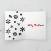 Frohe Weihnachten von uns allen Karte (Innenseite)