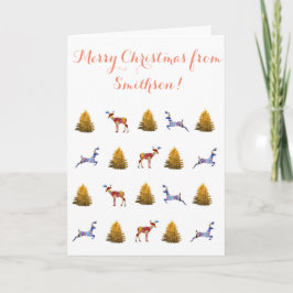 Frohe Weihnachten von uns Grußkarte