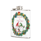 Frohe Weihnachten von "Unser Gnome" zu "Dein" auf Flachmann (Links)