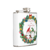 Frohe Weihnachten von "Unser Gnome" zu "Dein" auf Flachmann (Rechts)