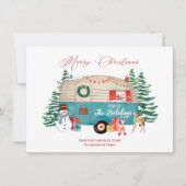 Frohe Weihnachten von unserem Camper zu deinen (Vorderseite)