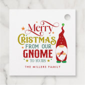 Frohe Weihnachten von unserem Genom zu deinen Geschenkanhänger (Rückseite)