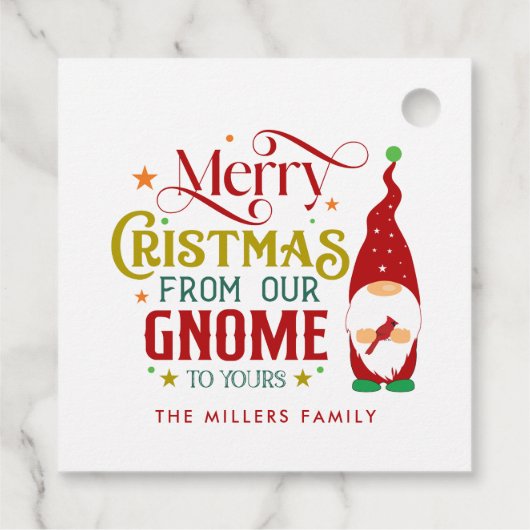 Frohe Weihnachten von unserem Genom zu deinen Geschenkanhänger (Rückseite)