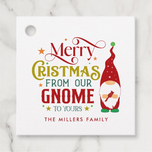 Frohe Weihnachten von unserem Genom zu deinen Geschenkanhänger (Vorderseite)
