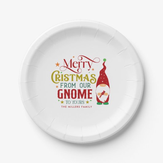 Frohe Weihnachten von unserem Genom zu deinen Pappteller (Vorderseite)