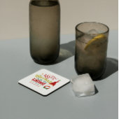 Frohe Weihnachten von unserem Genom zu deinen Rechteckiger Pappuntersetzer