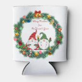 Frohe Weihnachten von unserem Gnome zu Ihrem Geträ Dosenkühler (Vorderseite)