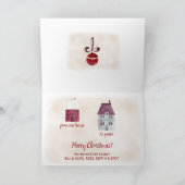 Frohe Weihnachten von unserem Haus zu deinem. (Innenseite)