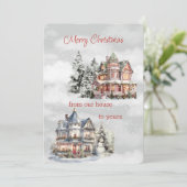 Frohe Weihnachten von unserem Haus zu Ihrem Viktor (Stehend Vorderseite)