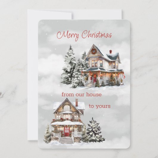 Frohe Weihnachten von unserem Haus zu Ihrem Viktor (Vorderseite)