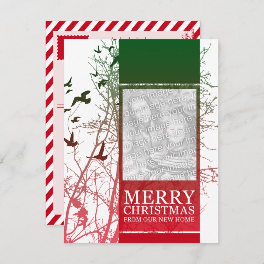 frohe Weihnachten von unserem neuen Zuhause (Vorne/Hinten)