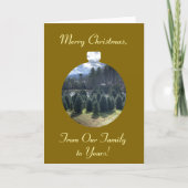 Frohe Weihnachten von unserer Familie zu deiner, C Karte (Vorderseite)