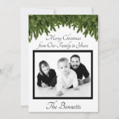 Frohe Weihnachten von unserer Familie zu eurer Kar Dankeskarte (Vorderseite)