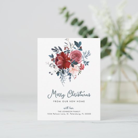 Frohe Weihnachten von unserer neuen Zuhause (Stehend Vorderseite)