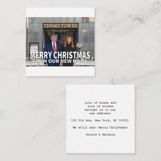 Frohe Weihnachten von unserer neuen Zuhause Begleitkarte (Vorne/Hinten)