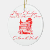 Frohe Weihnachten von unserer Zuhause bis zu Eurer Keramik Ornament (Links)
