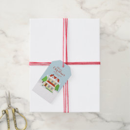 Frohe Weihnachten von unserer Zuhause zu deinen Geschenkanhänger