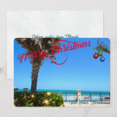 Frohe Weihnachten von Vero Beach Florida Ozean (Vorne/Hinten)