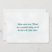 Frohe Weihnachten von Vero Beach Florida Ozean (Rückseite)