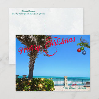 Frohe Weihnachten von Vero Beach Florida Ozean
