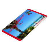 Frohe Weihnachten von Vero Beach Florida Ozean Magnet (Linke Seite)