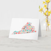 Frohe Weihnachten von Virginia Karte (Gelbe Blume)