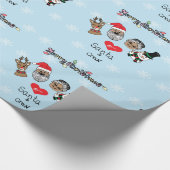 Frohe Weihnachten von Weihnachten und Freunden Geschenkpapier (Ecke)