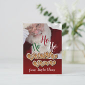 Frohe Weihnachten von Weihnachtsmann - (Stehend Vorderseite)