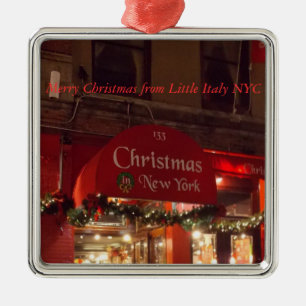 Frohe Weihnachten von weniger Verzierung Italiens Ornament Aus Metall