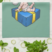 Frohe Weihnachten von Young Santa Geschirrtuch (Gefaltet)