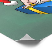 Frohe Weihnachten von Young Santa Poster (Ecke)