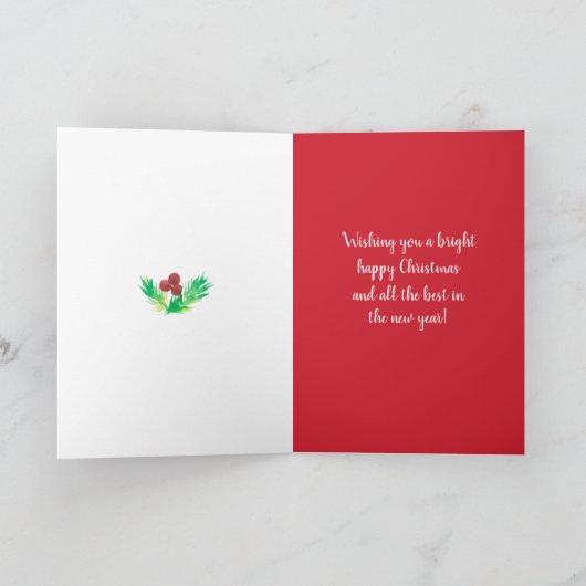 Frohe Weihnachten von Zahnarztfirmen (Innenseite)