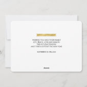 Frohe Weihnachten von zukünftigem Mr. & Mrs. Foto  (Rückseite)